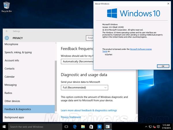 Windows 10还在悄悄搜集你的数据:量特大